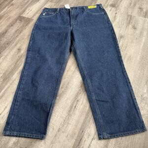 Carhartt FR Jeans Men 42x30 Blue Denim Relaxed Fit Straight Flame Resistant Work